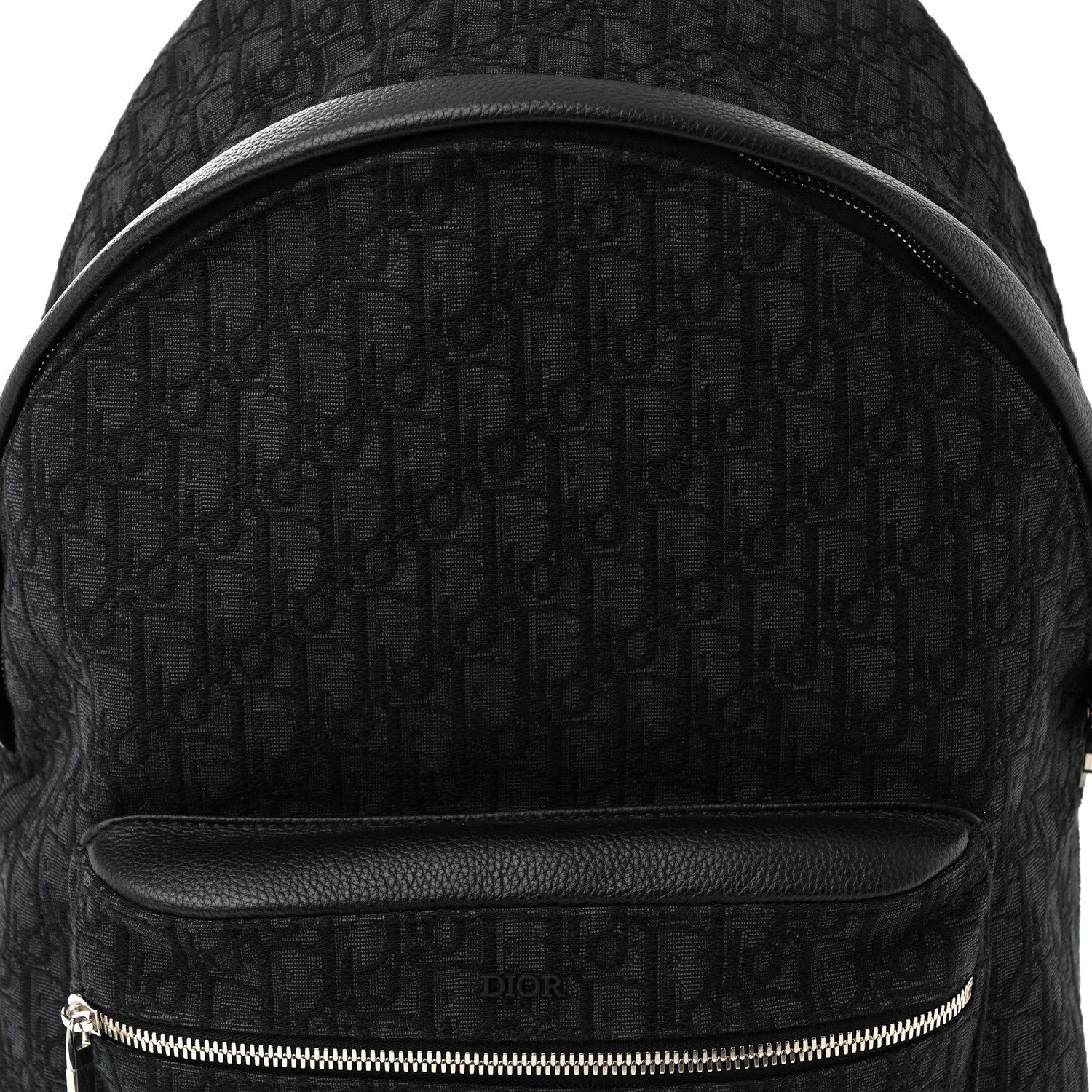 Oblique Calfskin Rider Backpack Black
