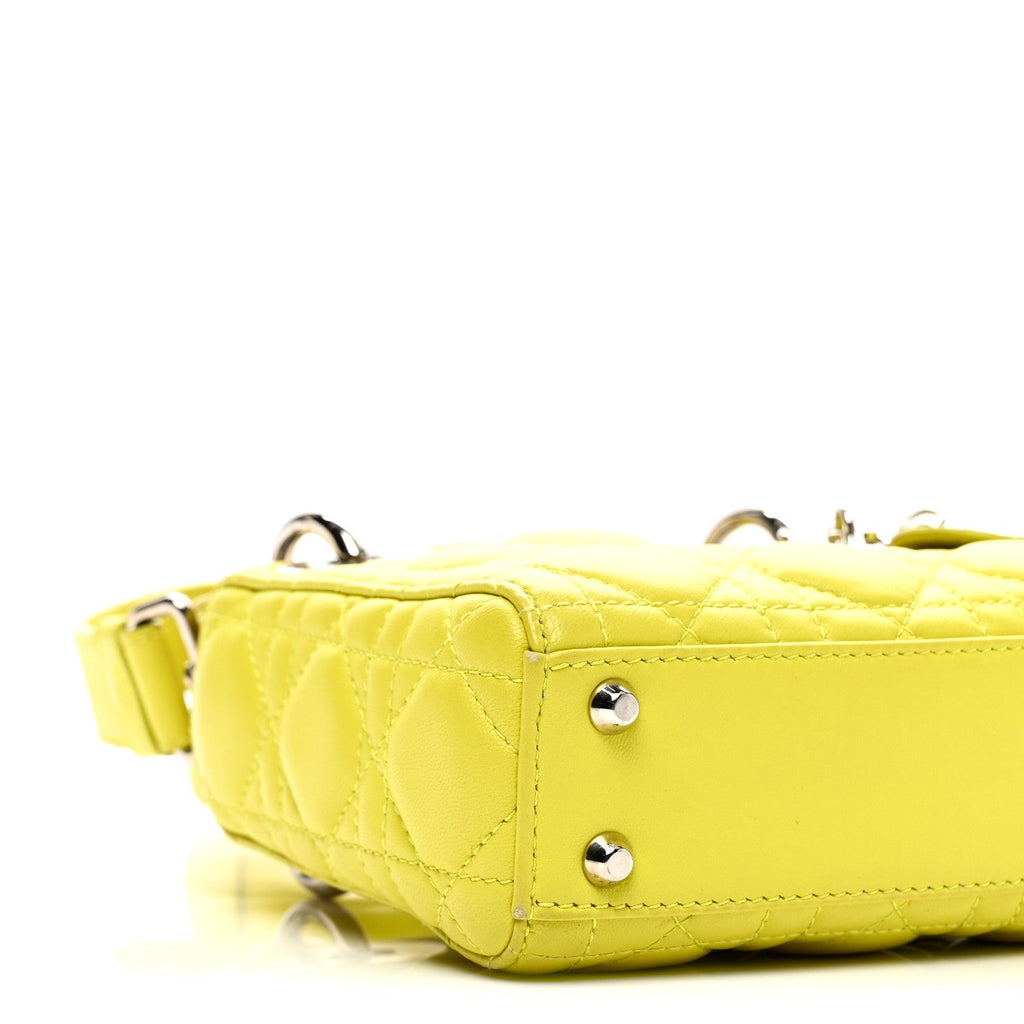 Lambskin Cannage Nano Lady Dior Acid
