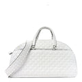 Lambskin Free Rockstud Spike Bowling Bag White