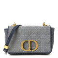 Denim Cannage Small Caro Bag Blue