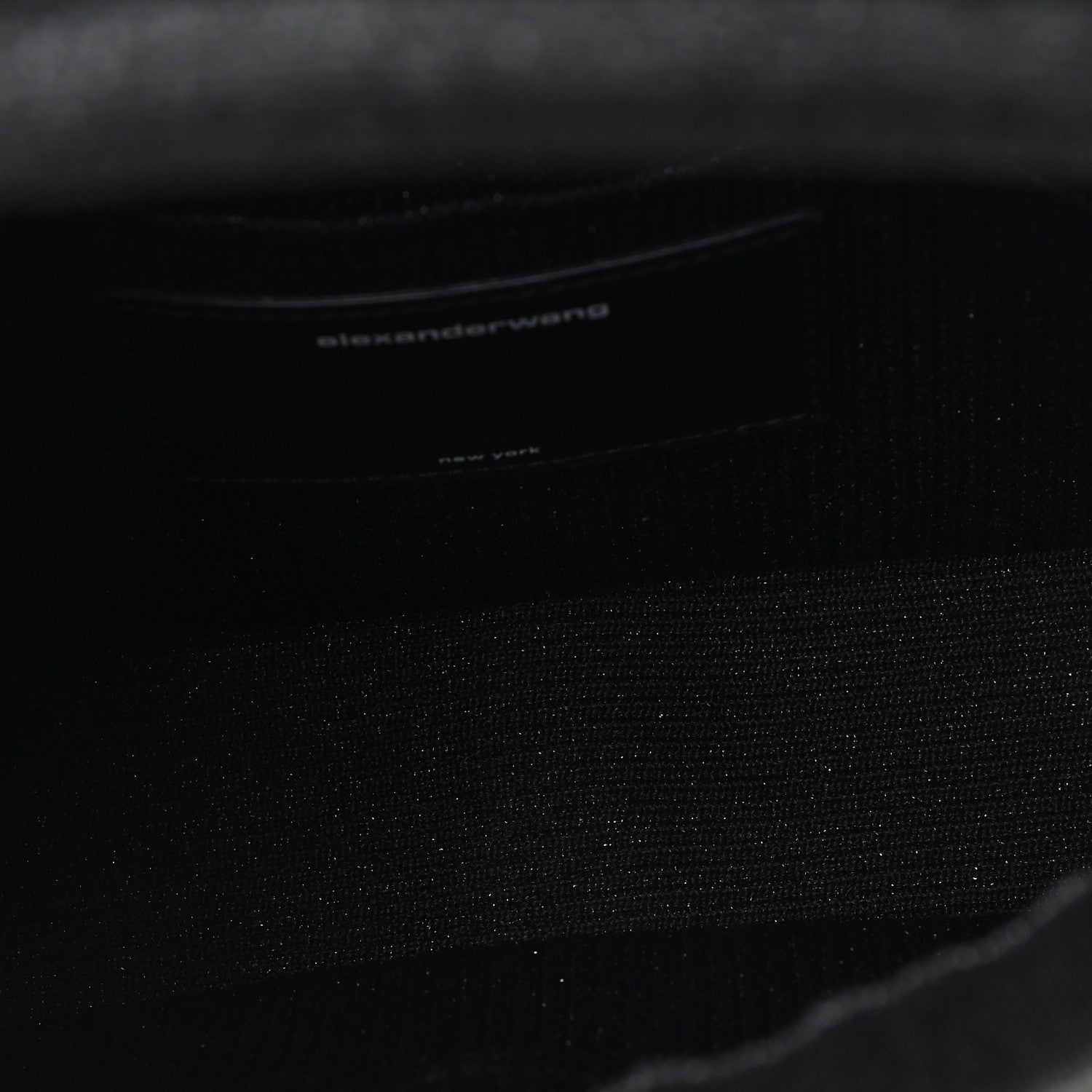 Ribbed Knit Small Ryan Bag Black