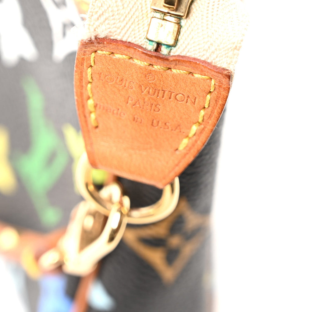 Monogram Multicolor Pochette Accessories Black