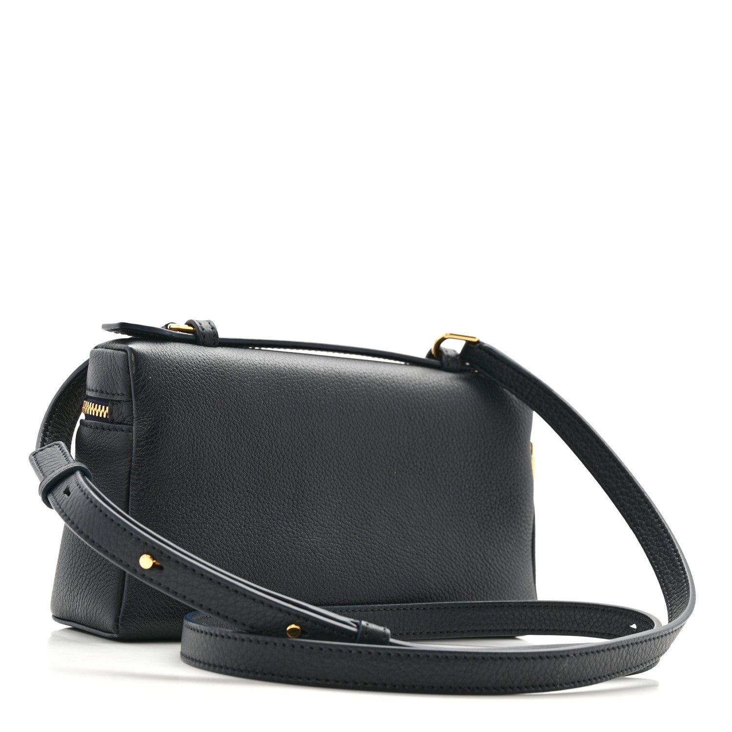 Grained Calfskin L19 Extra Pocket Pouch Navy Blue