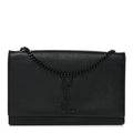 Grain De Poudre Medium Classic Monogram Monochrome Kate Satchel Black