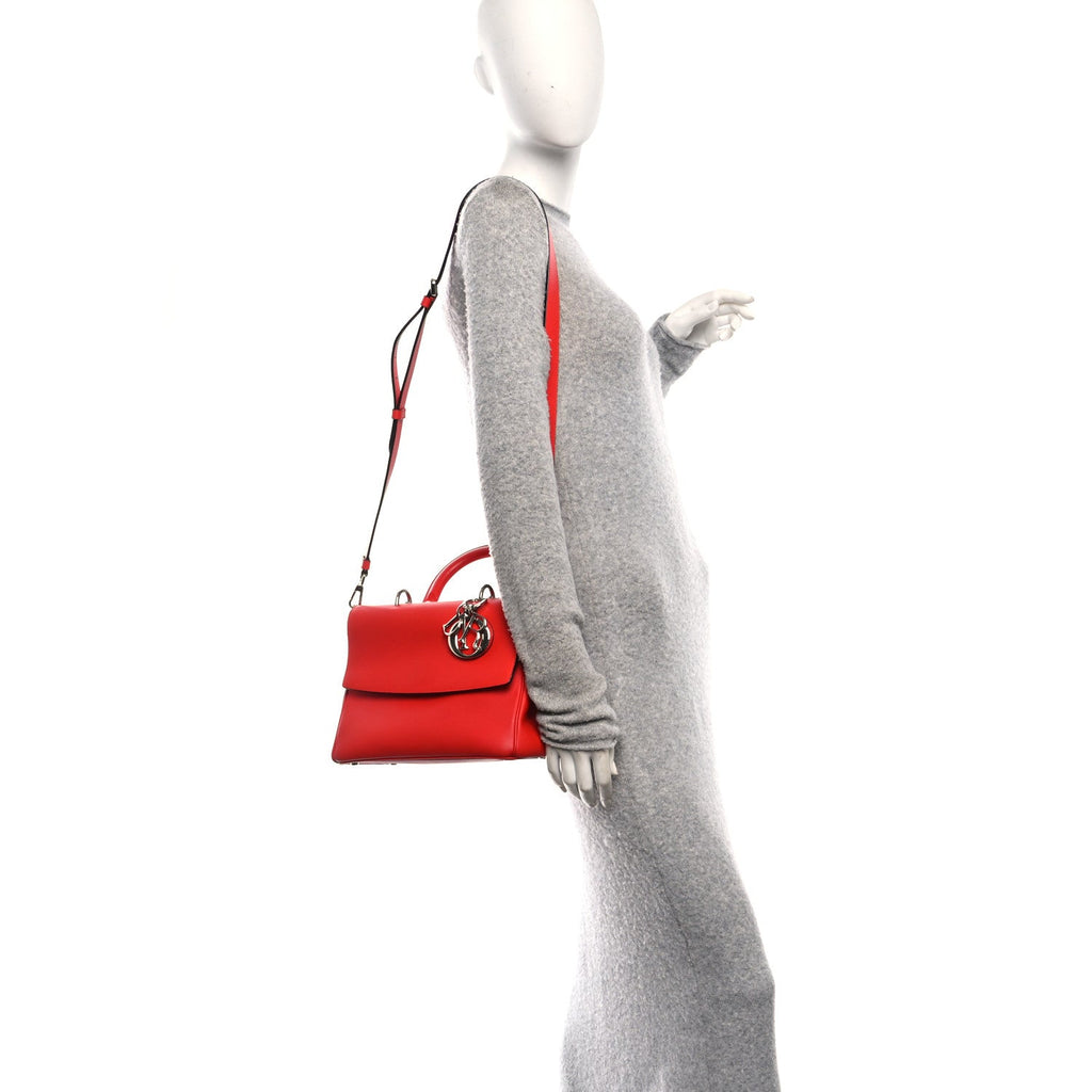 Calfskin Small Be Dior Flap Red