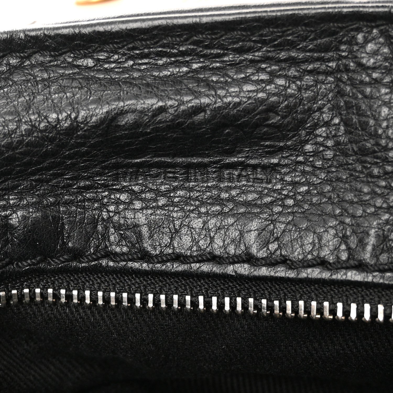 Calfskin Medium Paddington Satchel Black