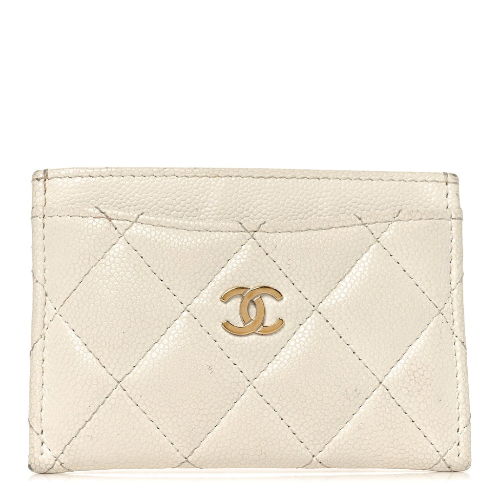 Caviar Quilted  Holder White