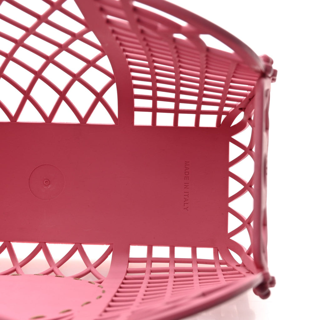 Recycled Plastic Vitello Liberty Matte Small Fendi Basket Rosa