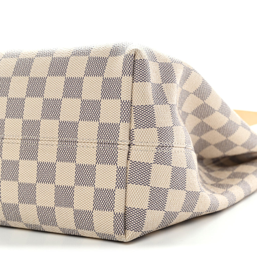 Damier Azur Graceful MM Rose Ballerine