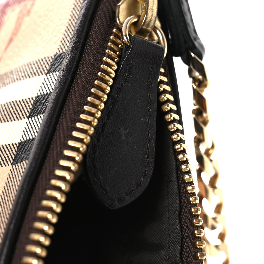 Haymarket Check Clara Pochette Chocolate