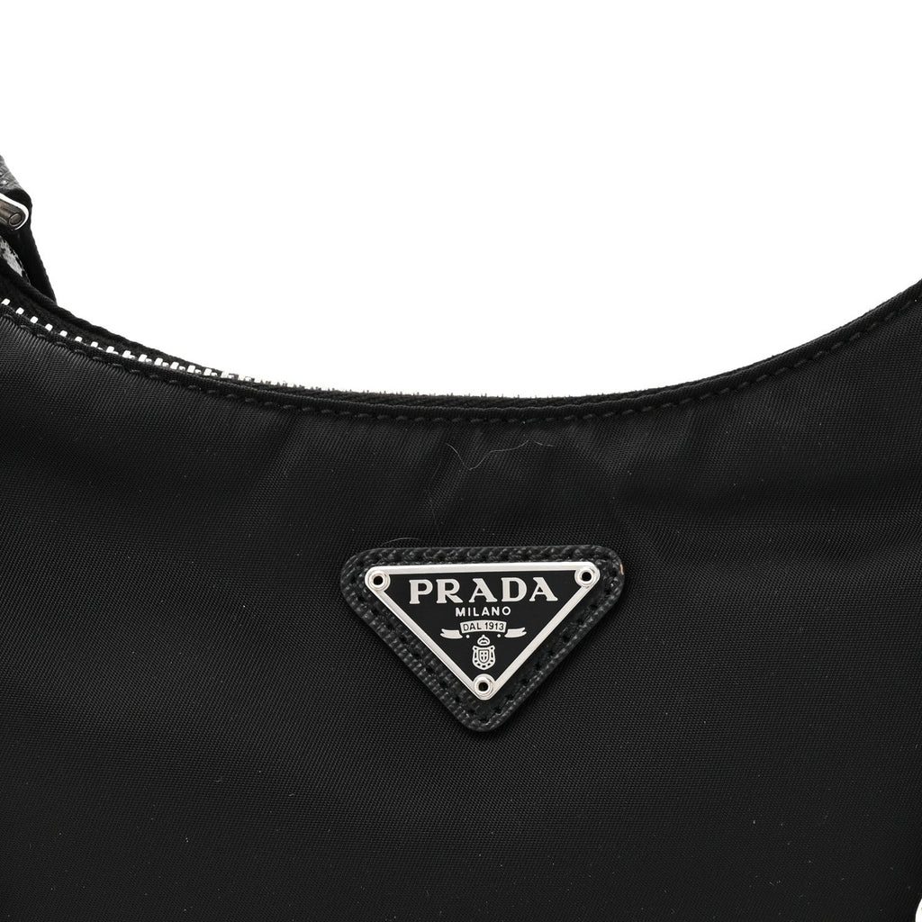 Re-Nylon Saffiano Re-Edition 2005 Shoulder Bag Black