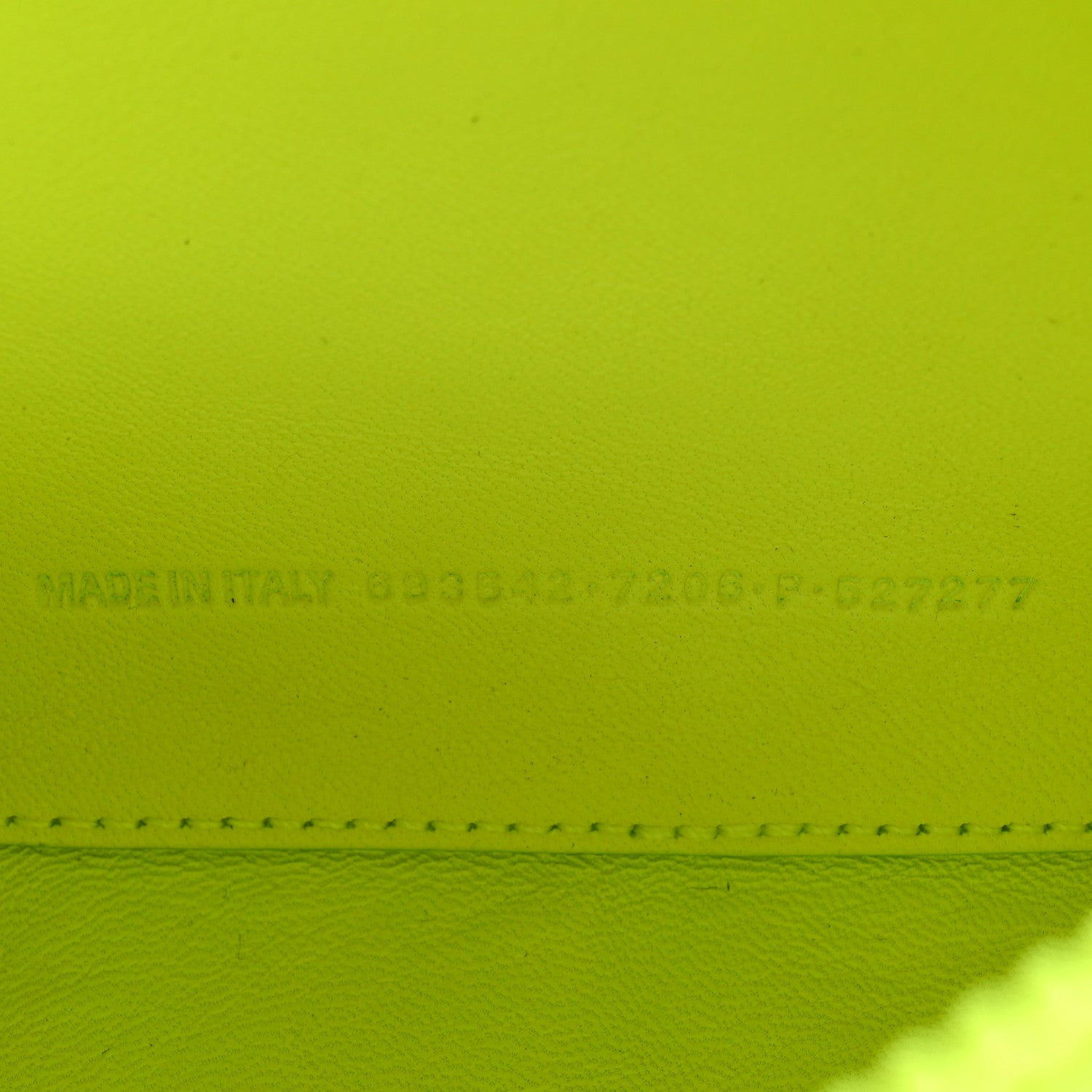 Grained Calfskin Embossed Car Camera Bag Yellow Fluo Black