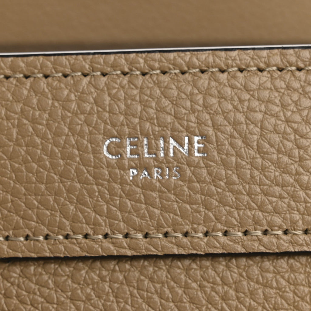 Drummed Calfskin Nano Luggage Dune