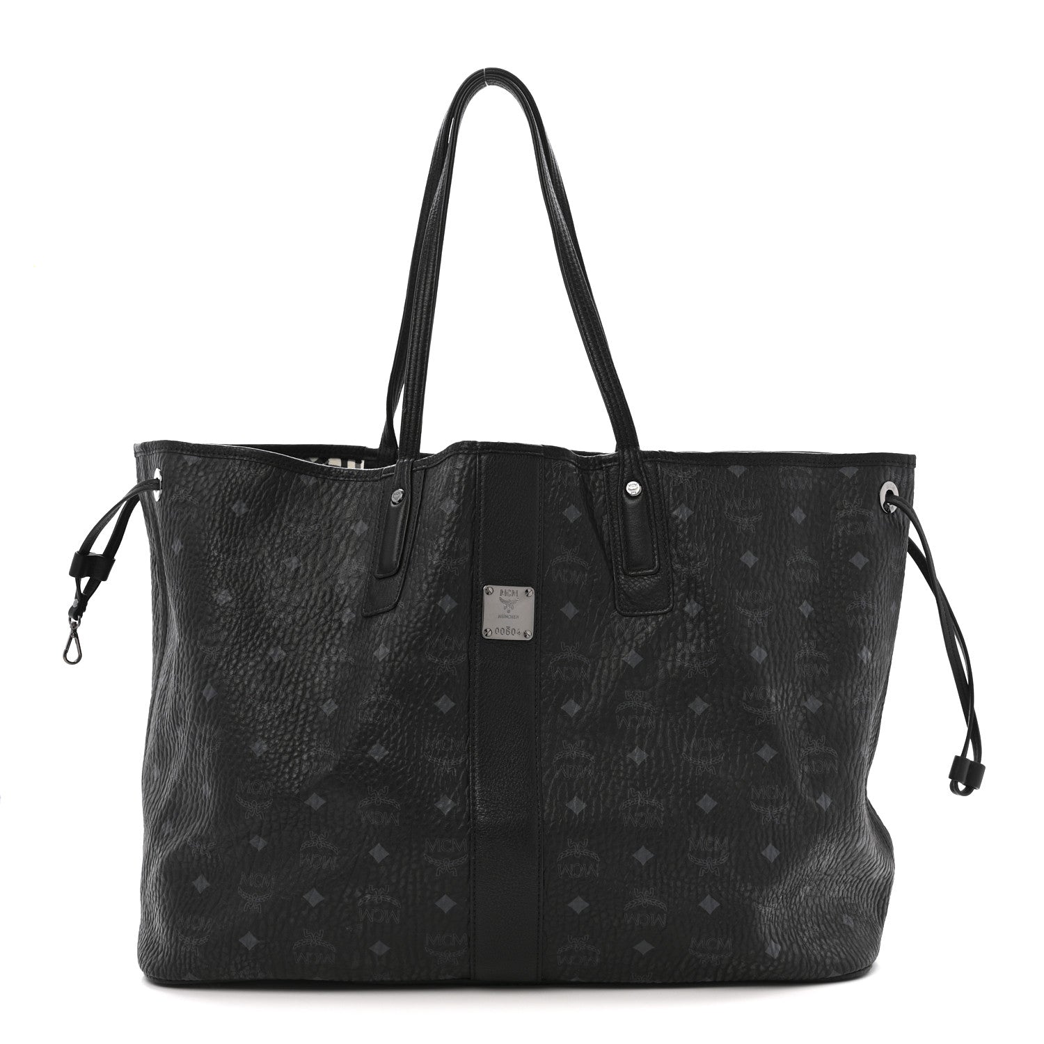 Visetos Large Liz Reversible Shopper Tote Black