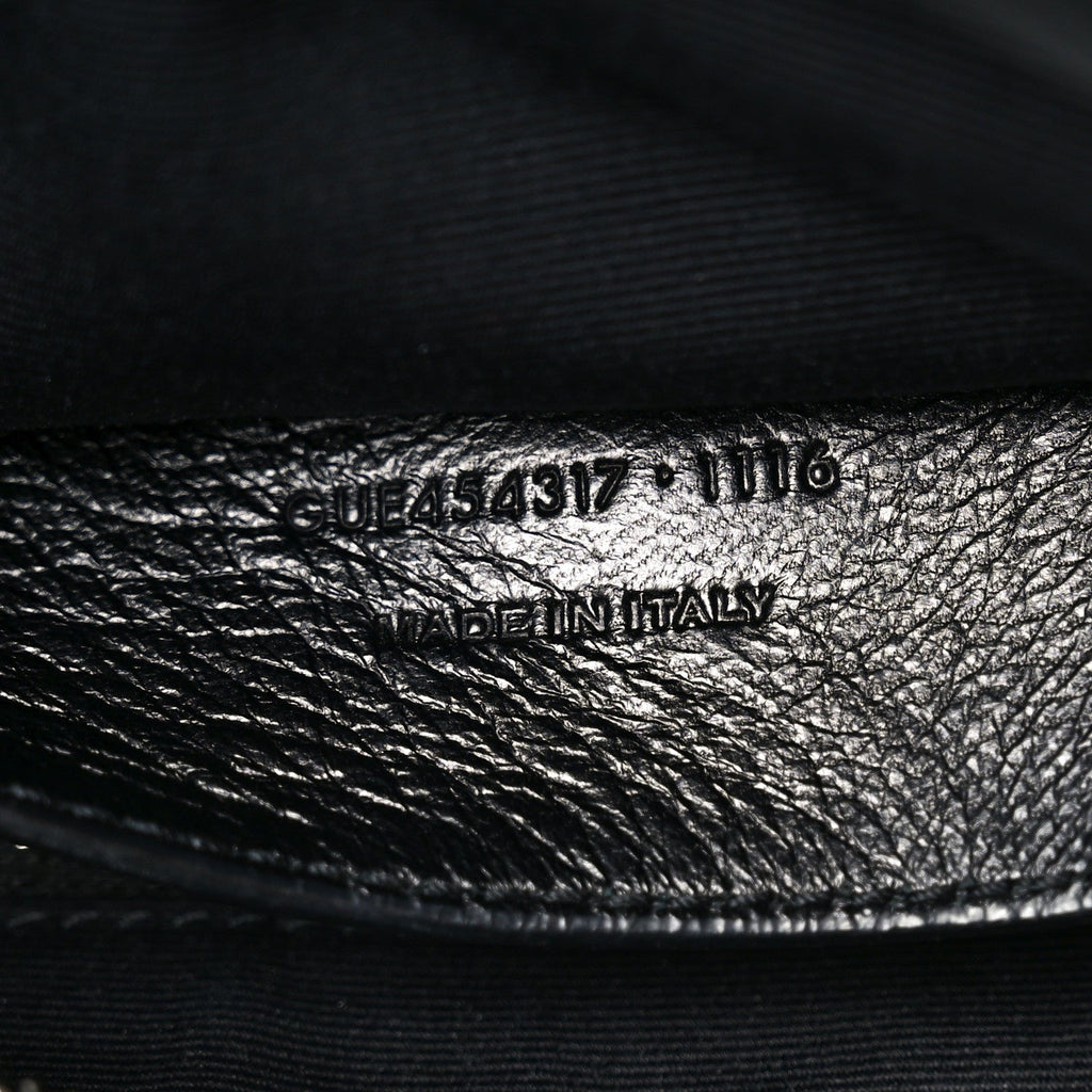 Calfskin Y Quilted Monogram Small Loulou Bowling Bag Black