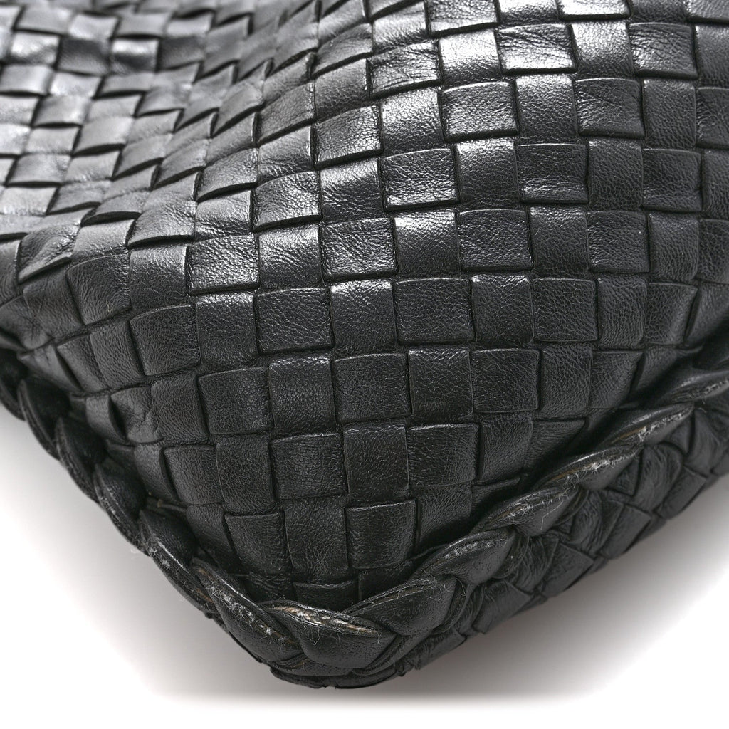 Nappa Intrecciato Large Veneta Hobo Black