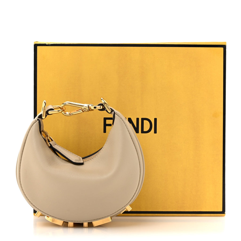 Vitello Grace Matte Nano Fendigraphy Hobo Charm Nuvola