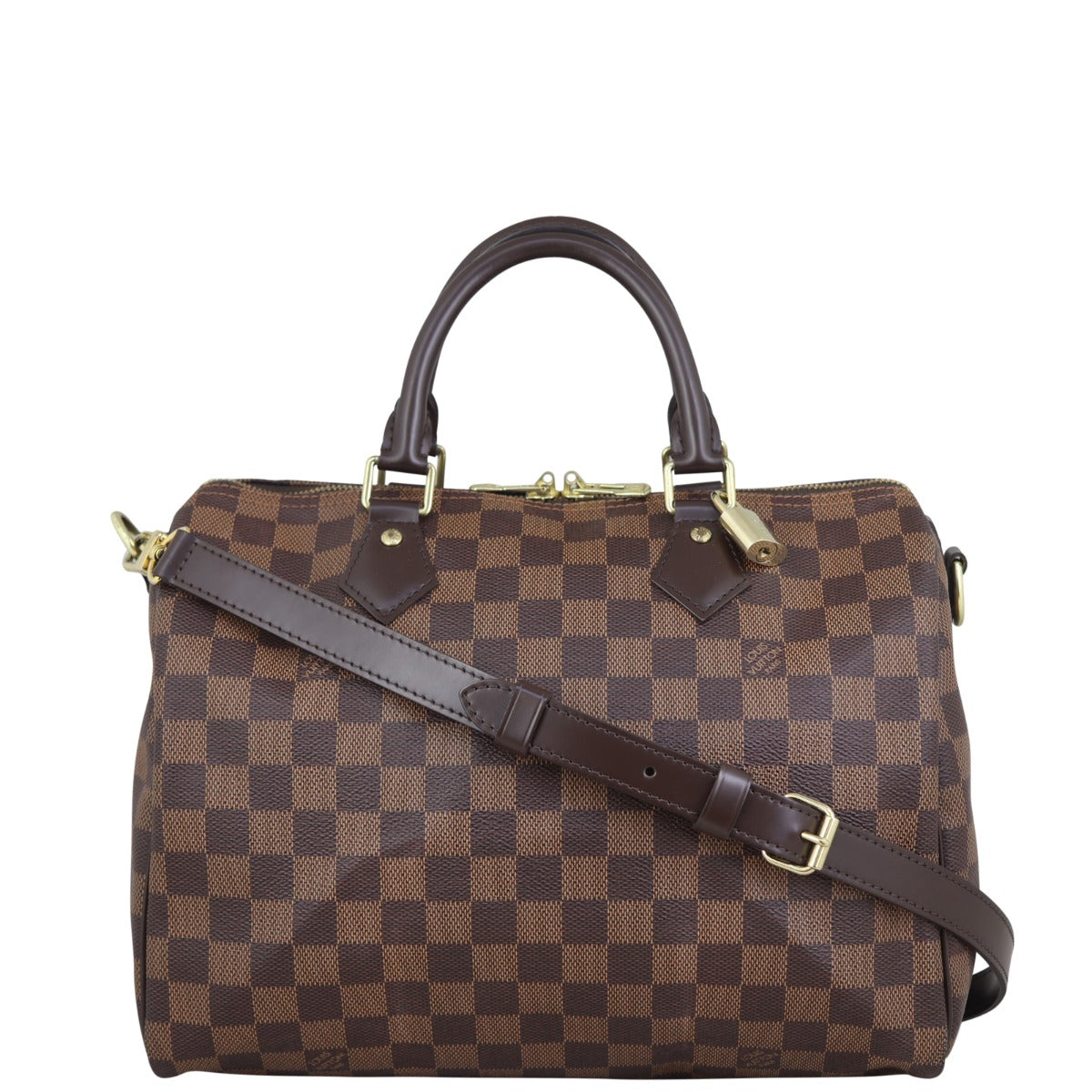 Louis Vuitton Speedy 30 Bandouliere Damier Ebene