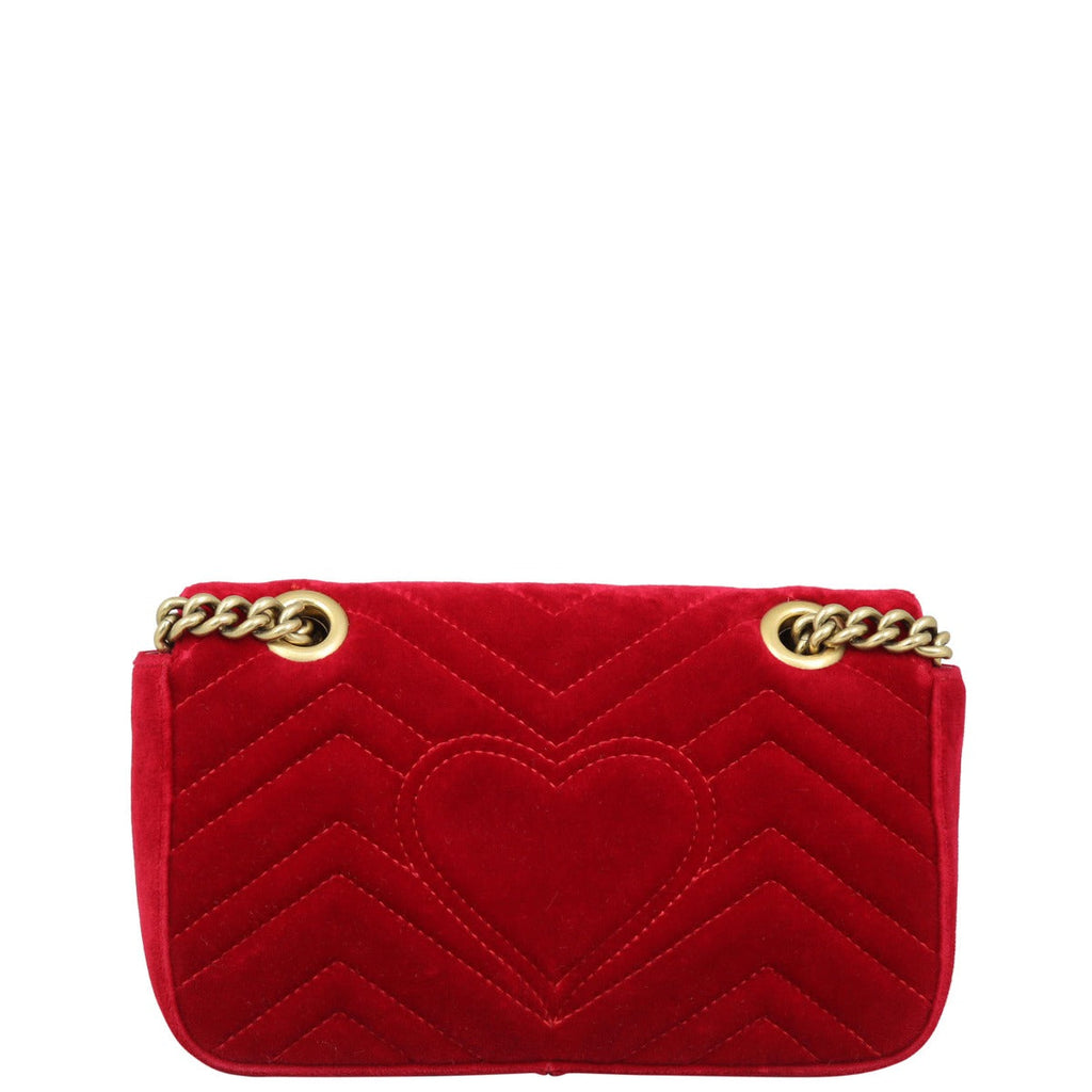 Gucci GG Marmont Velvet Mini Shoulder Bag