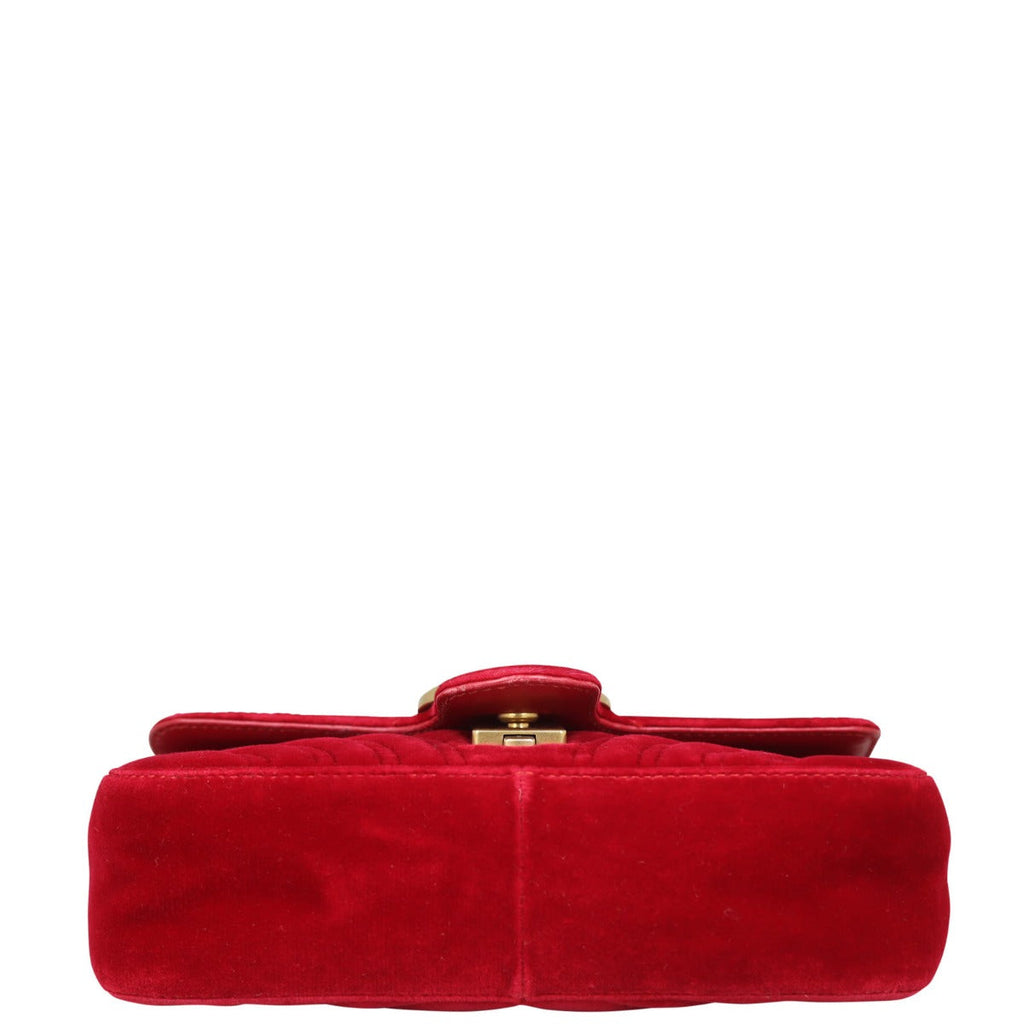 Gucci GG Marmont Velvet Mini Shoulder Bag