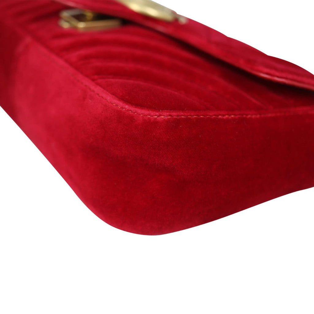 Gucci GG Marmont Velvet Mini Shoulder Bag