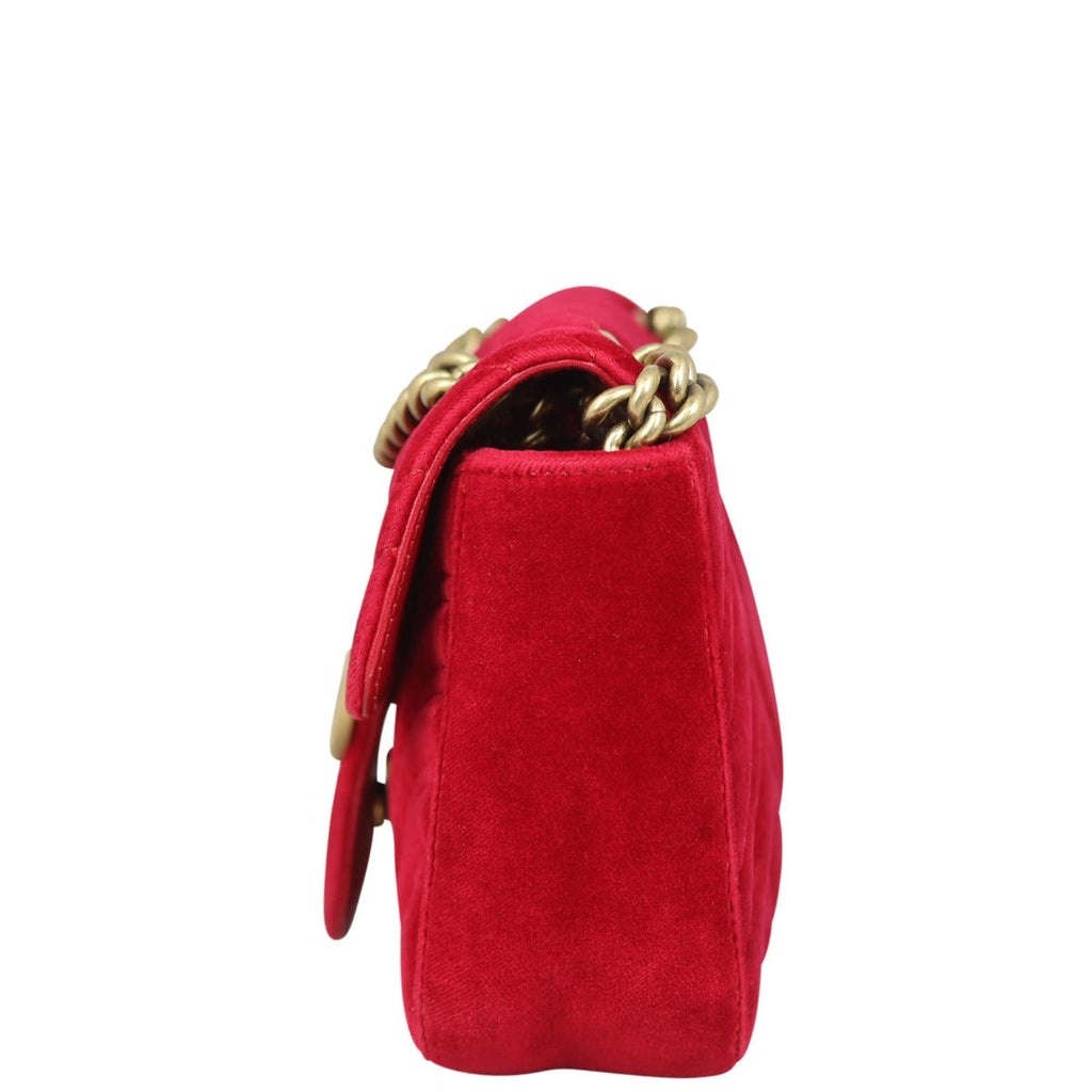Gucci GG Marmont Velvet Mini Shoulder Bag