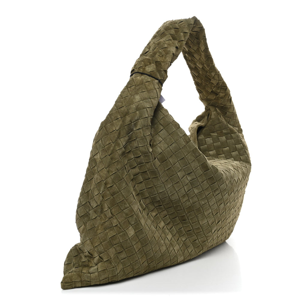 Suede Intrecciato Large Hop Mud