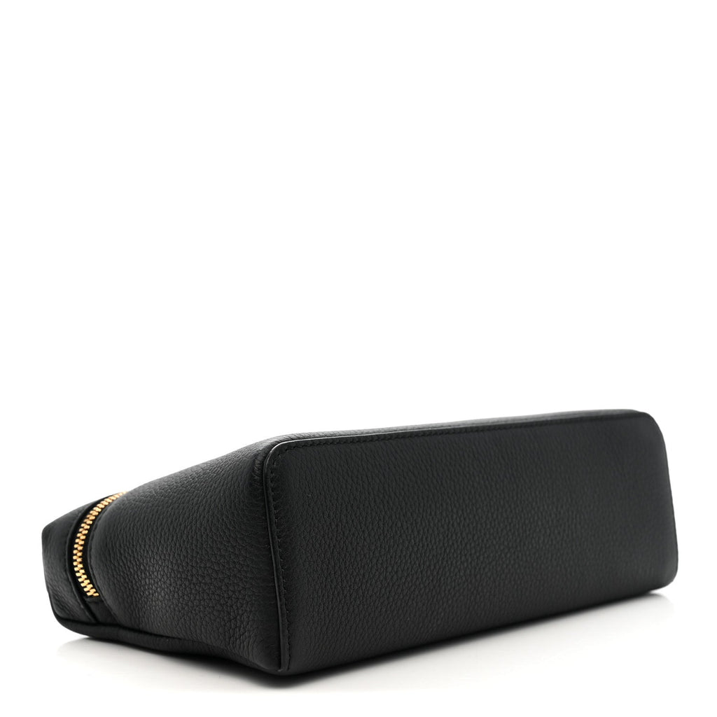 Grained Calfskin L19 Extra Pocket Pouch Black
