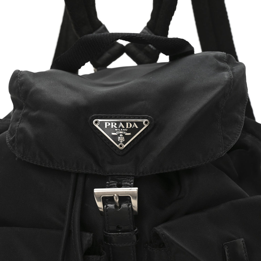 Tessuto Nylon Vela Small Backpack Black