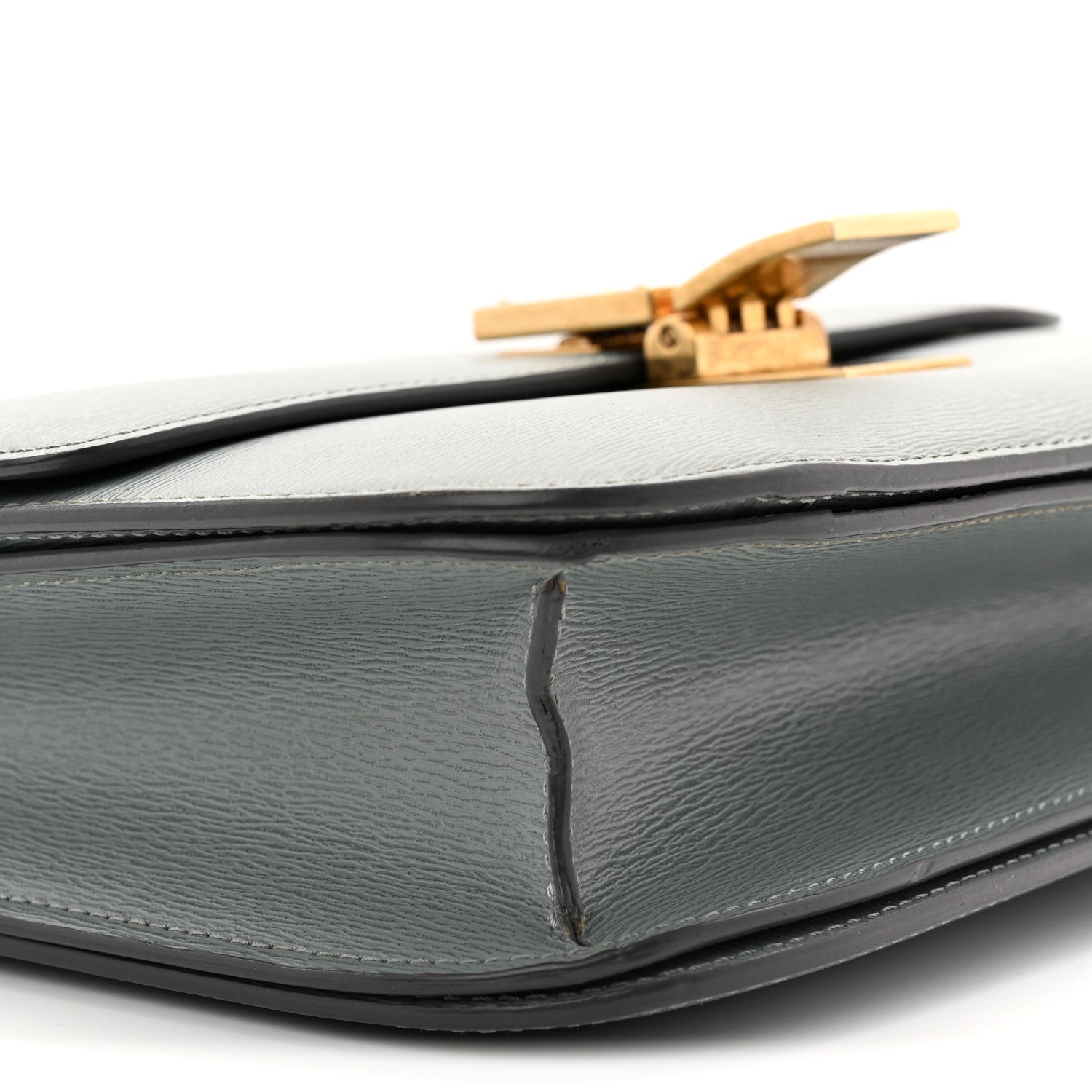 Liege Calfskin Medium Classic Box Flap Bag Storm