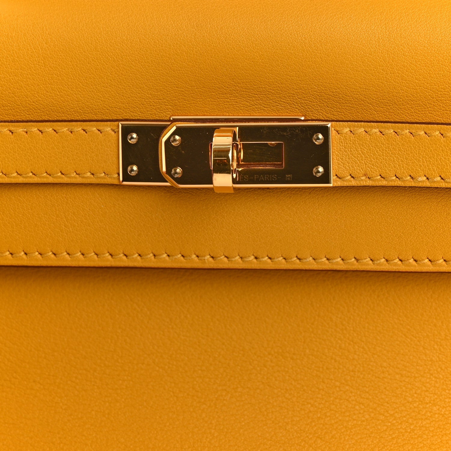Swift Kelly Pochette Clutch Jaune Ambre
