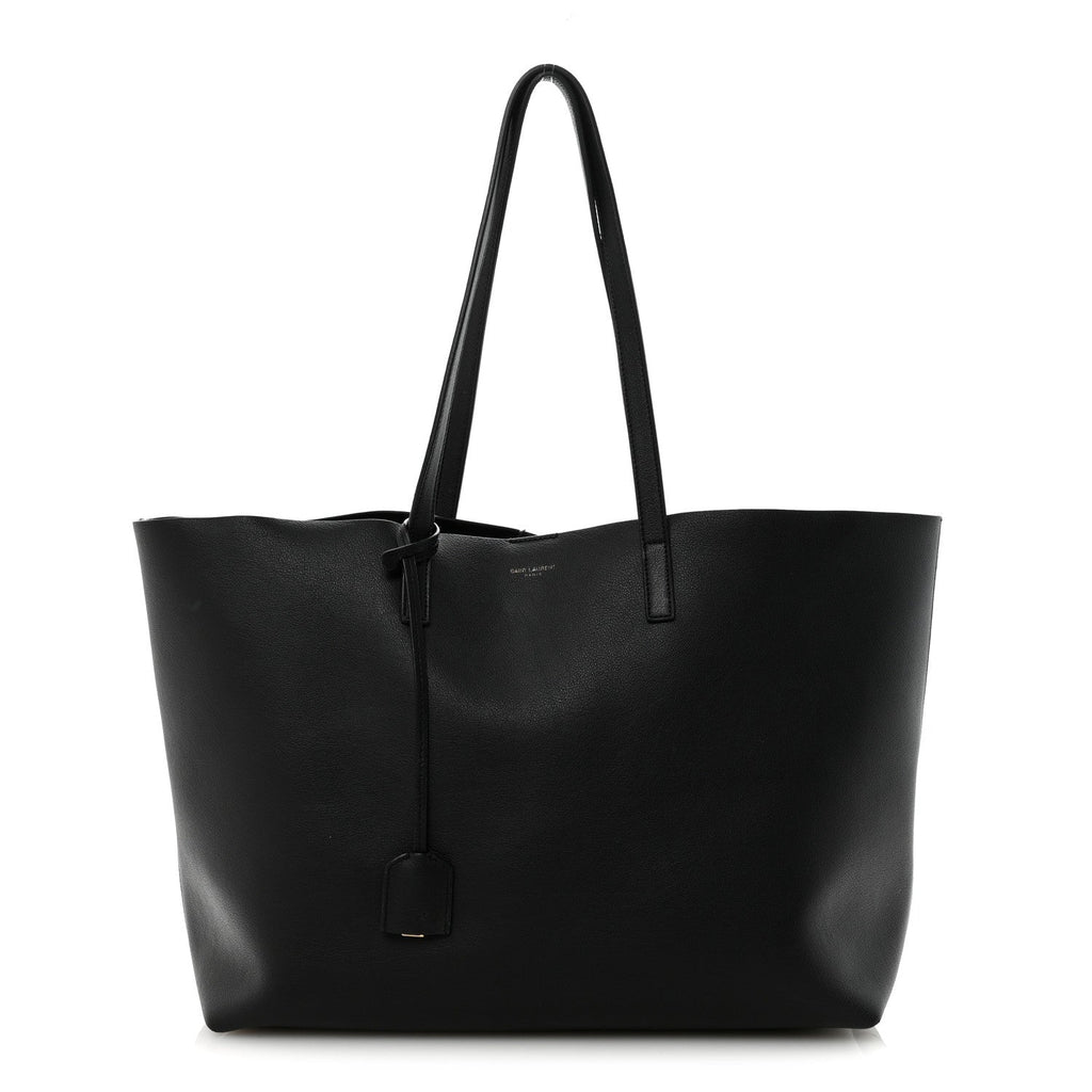 Calfskin Large Shopping Tote Black