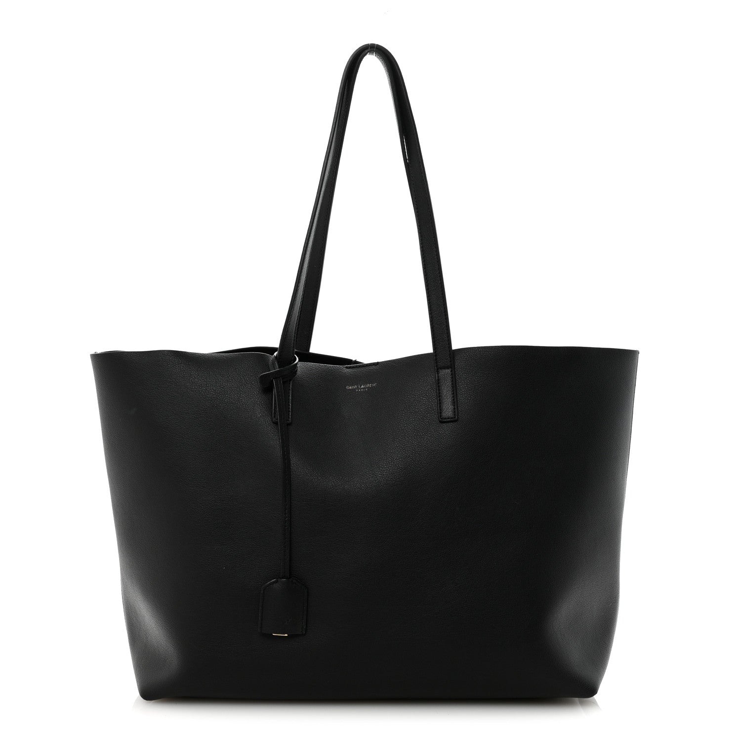 Calfskin Large Shopping Tote Black