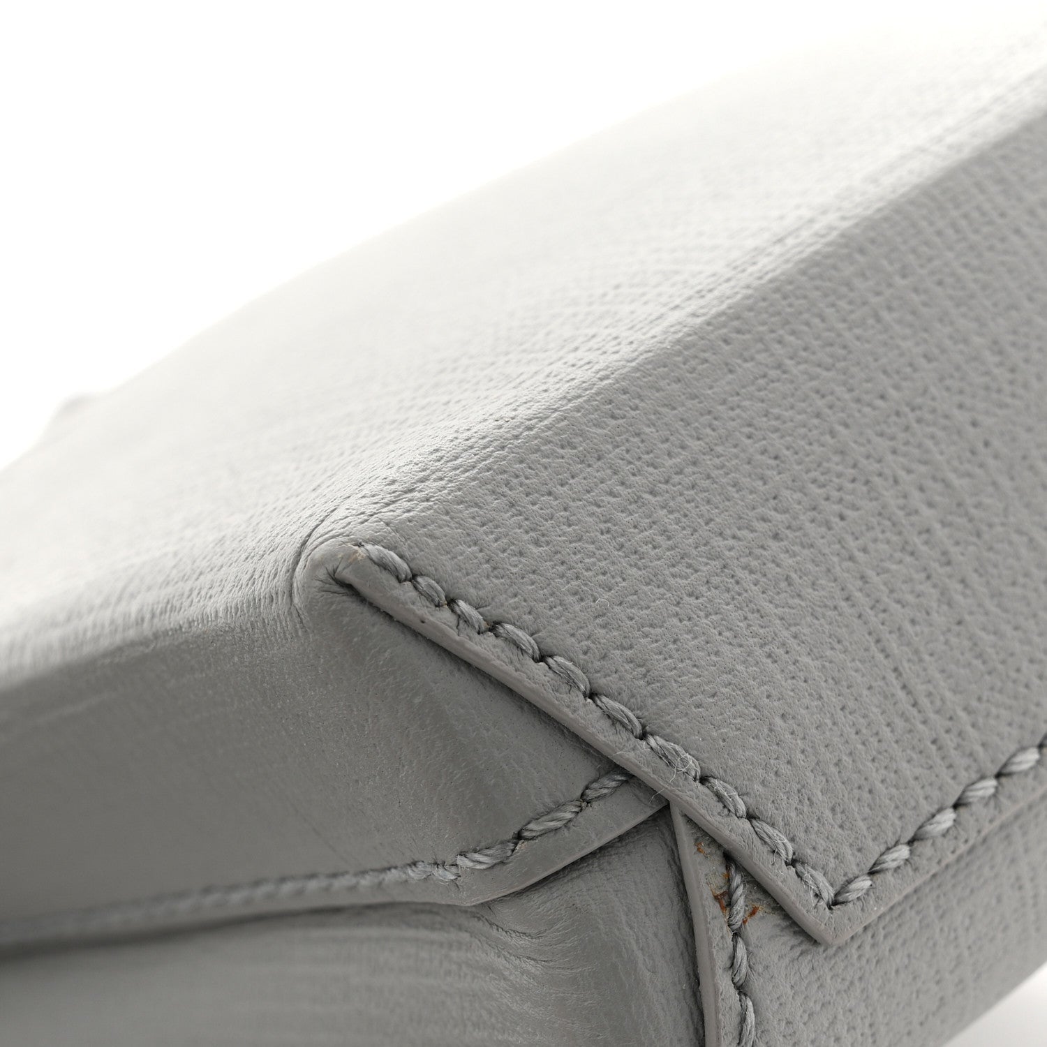 Squared Calfskin Logo Shopping Phone Holder Bag Balenciaga Grey