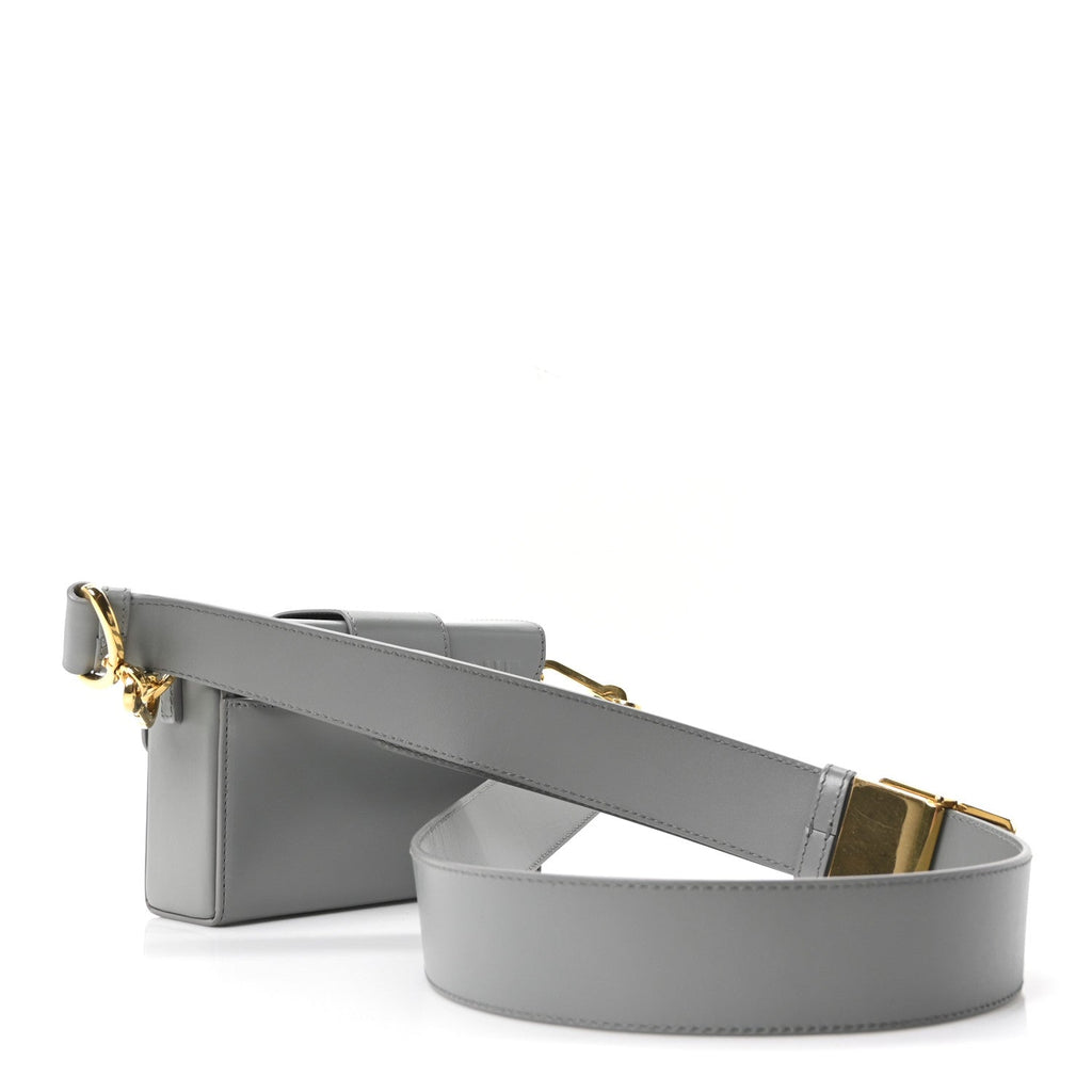 Box Calfskin 30 Montaigne Box Bag Gray