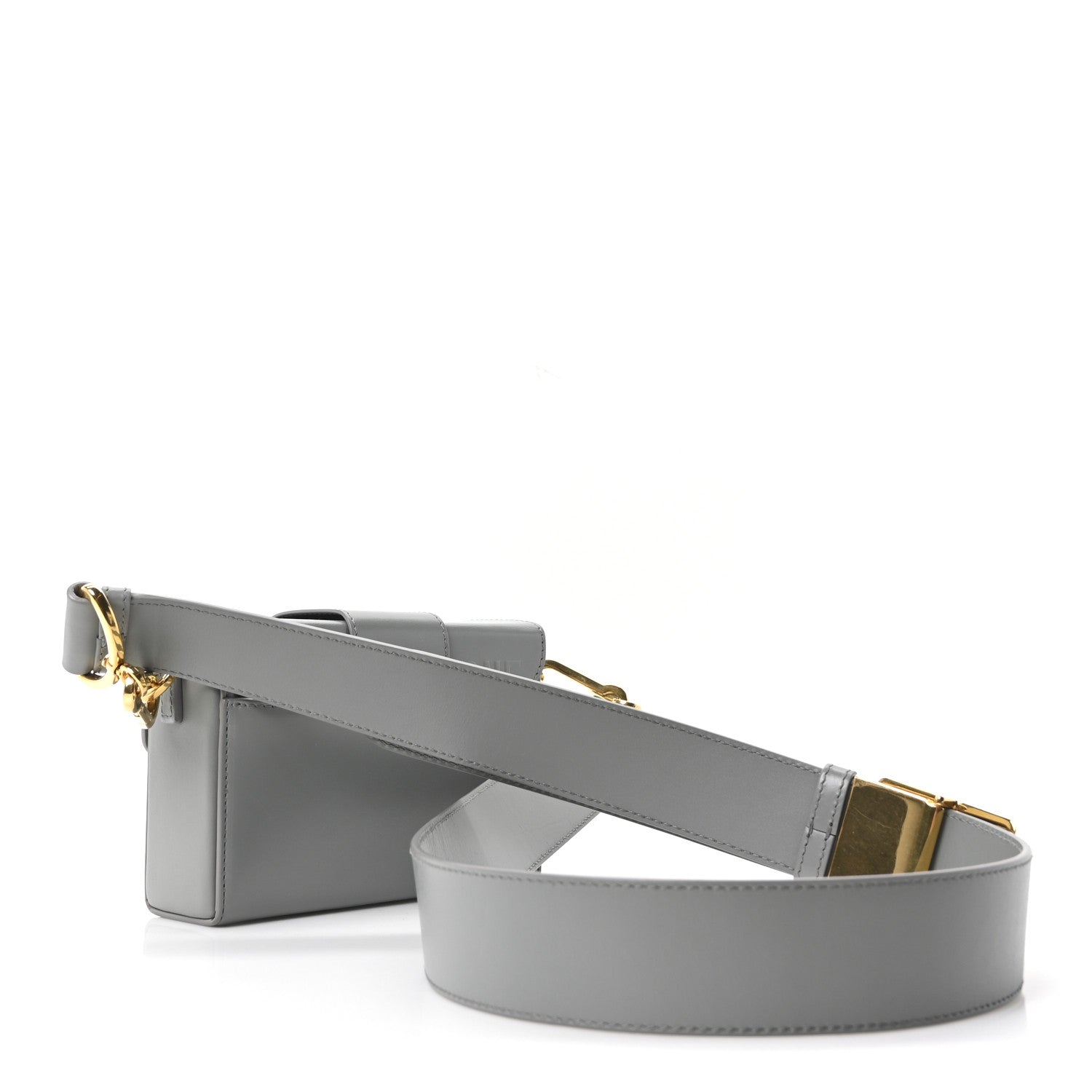 Box Calfskin 30 Montaigne Box Bag Gray