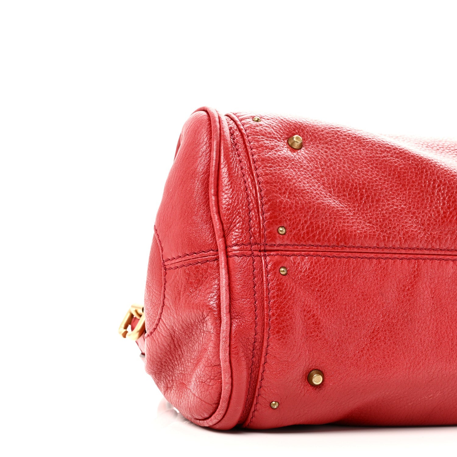 Calfskin Medium Paddington Satchel Red
