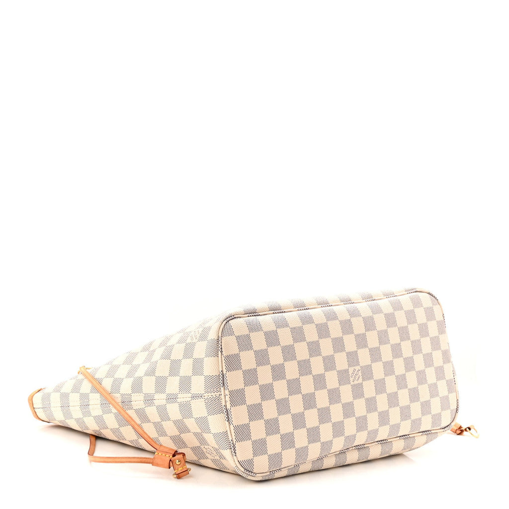 Damier Azur Neo Neverful lMM Rose Ballerine
