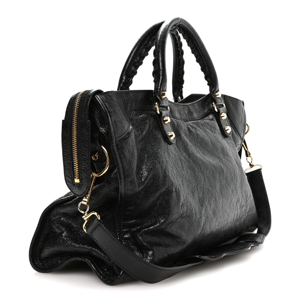 Agneau Classic Gold Hardware City Black