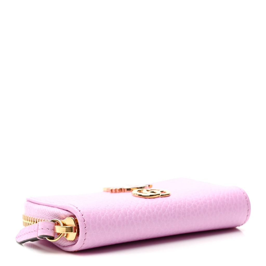 Dollar Calfskin Bosco Zip Around Key Case Malva