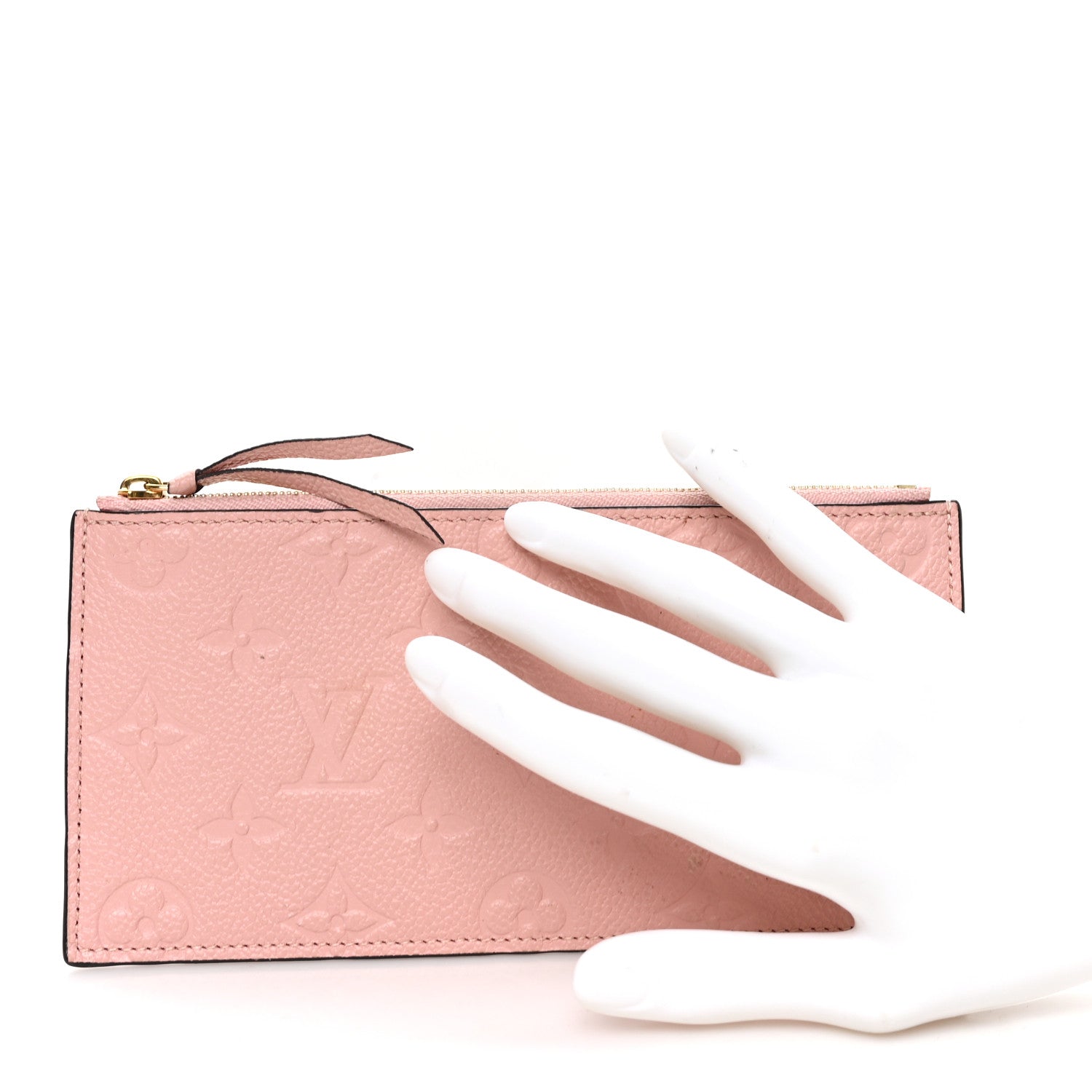 Empreinte Felicie Chain Wallet Zippered Insert Rose Poudre