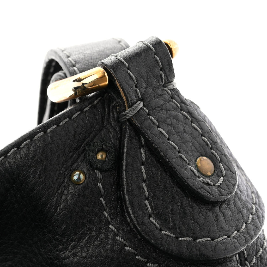 Calfskin Paddington Hobo Black