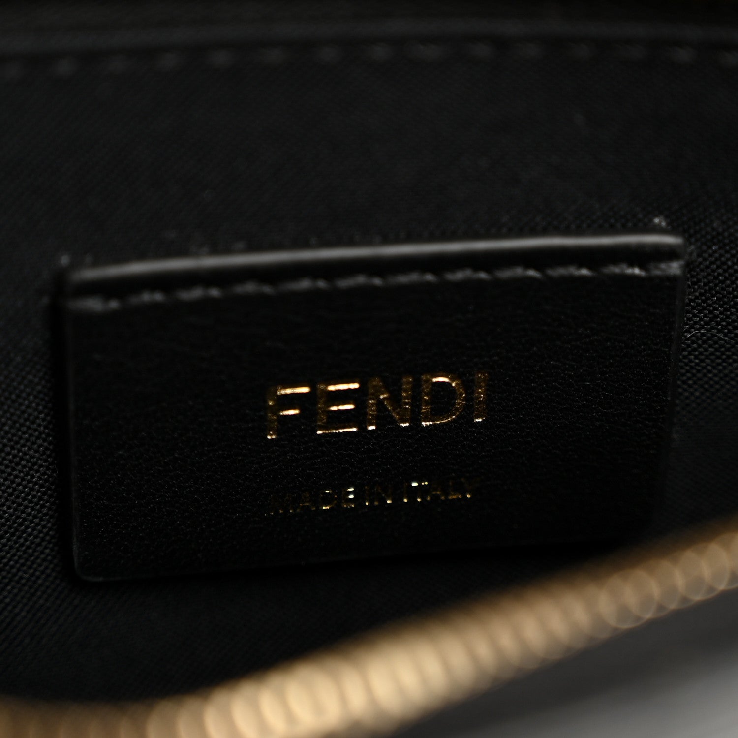 Vitello Cruise F is Fendi Bi-Color FF 1974 Embossed Medium Envelope Wallet On Chain Black Maya