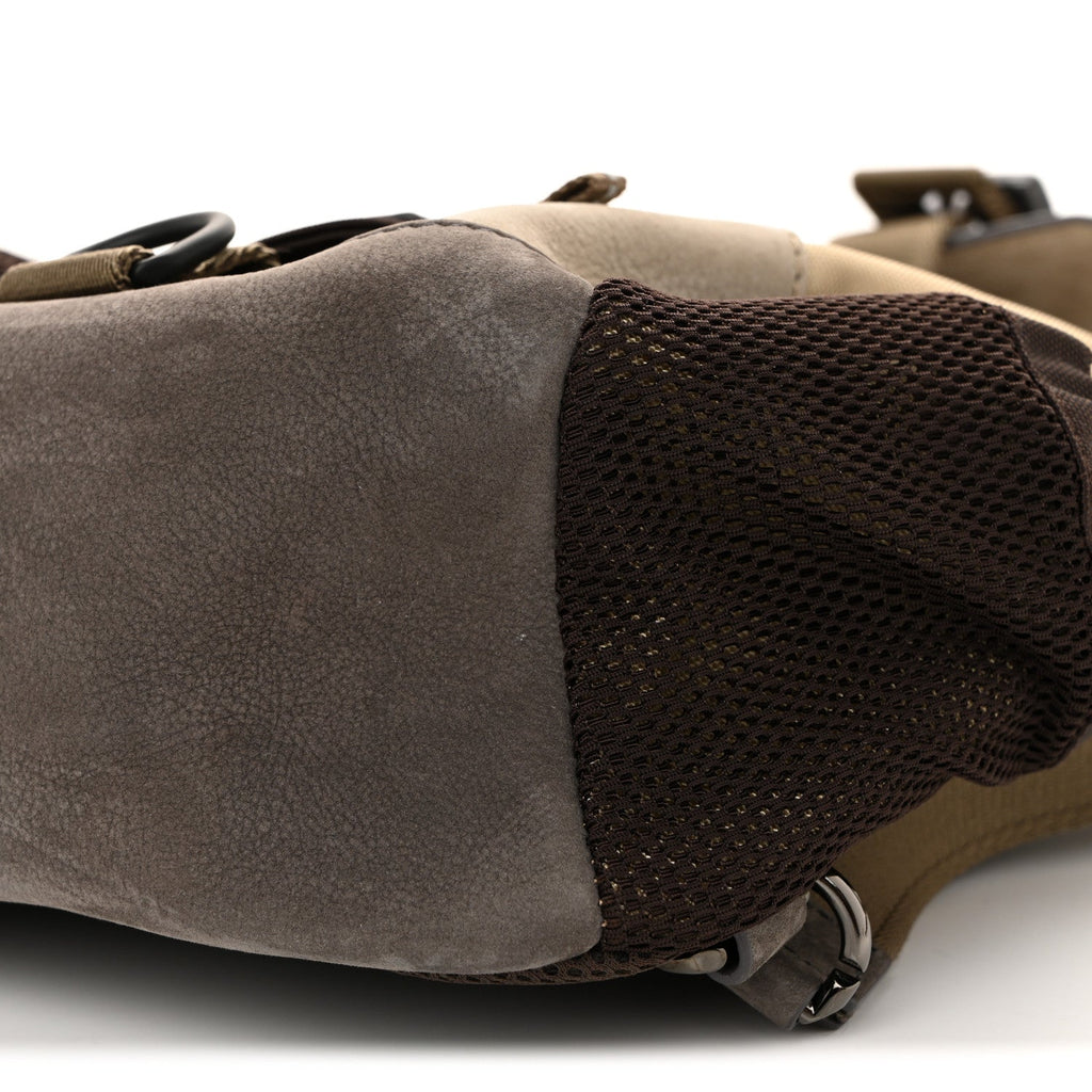 Nylon Nubuck G-Trail Small Sling Bag Taupe Anthracite Sand