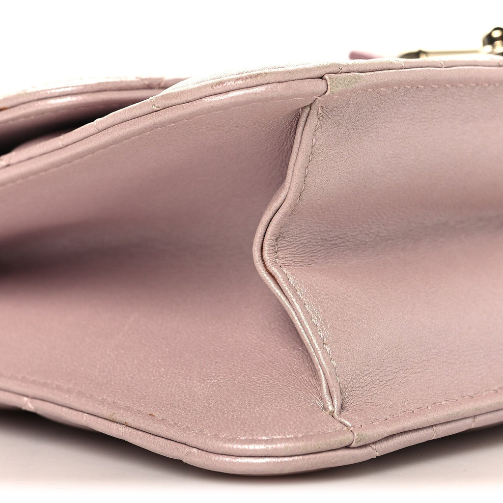 Pearly Lambskin Cannage Miss Dior Promenade Pouch Lotus