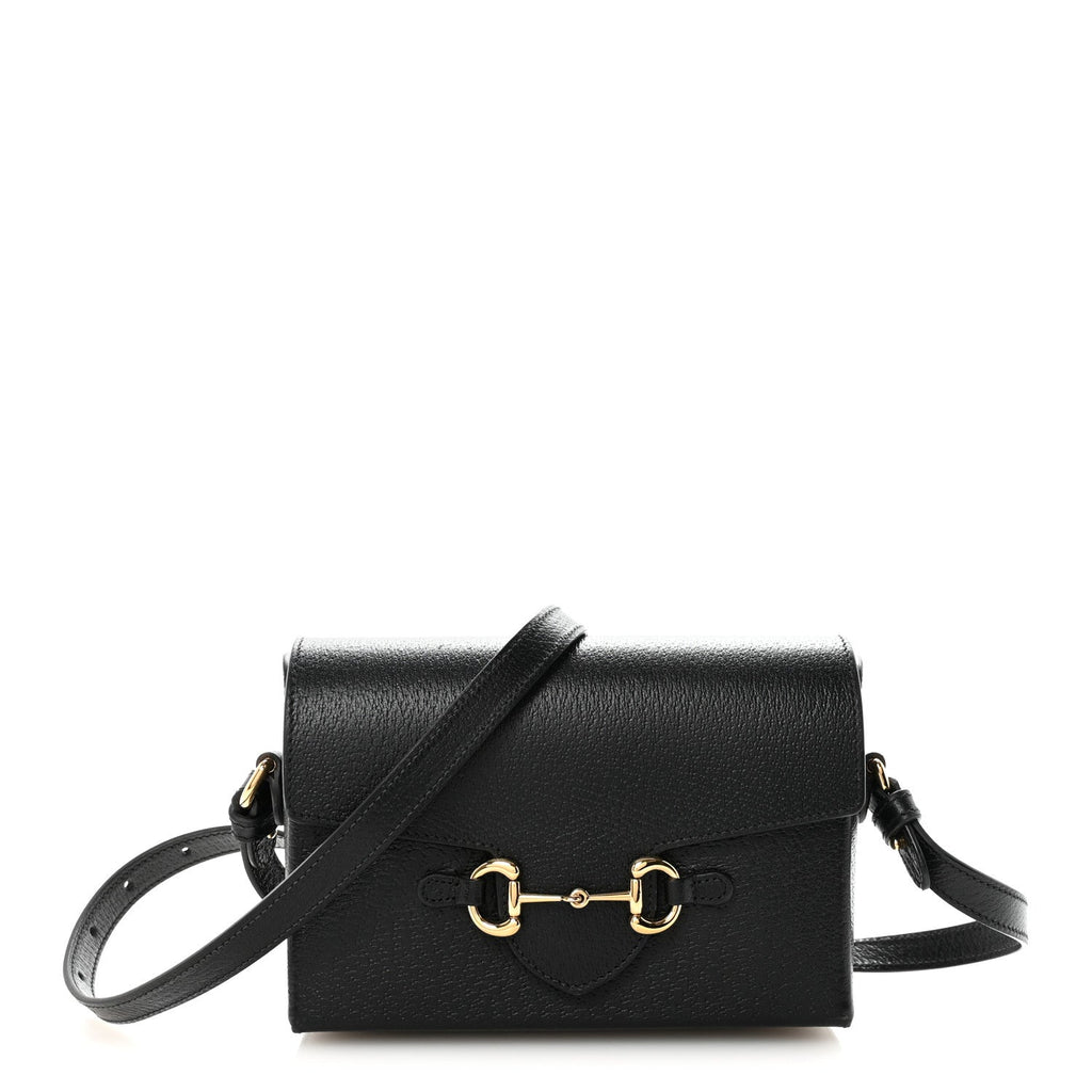 Calfskin Horsebit 1955 Shoulder Bag Black