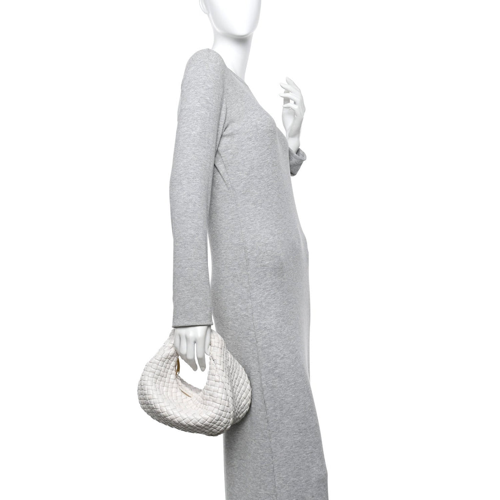 Lambskin Intrecciato Padded Mini Jodie Chalk