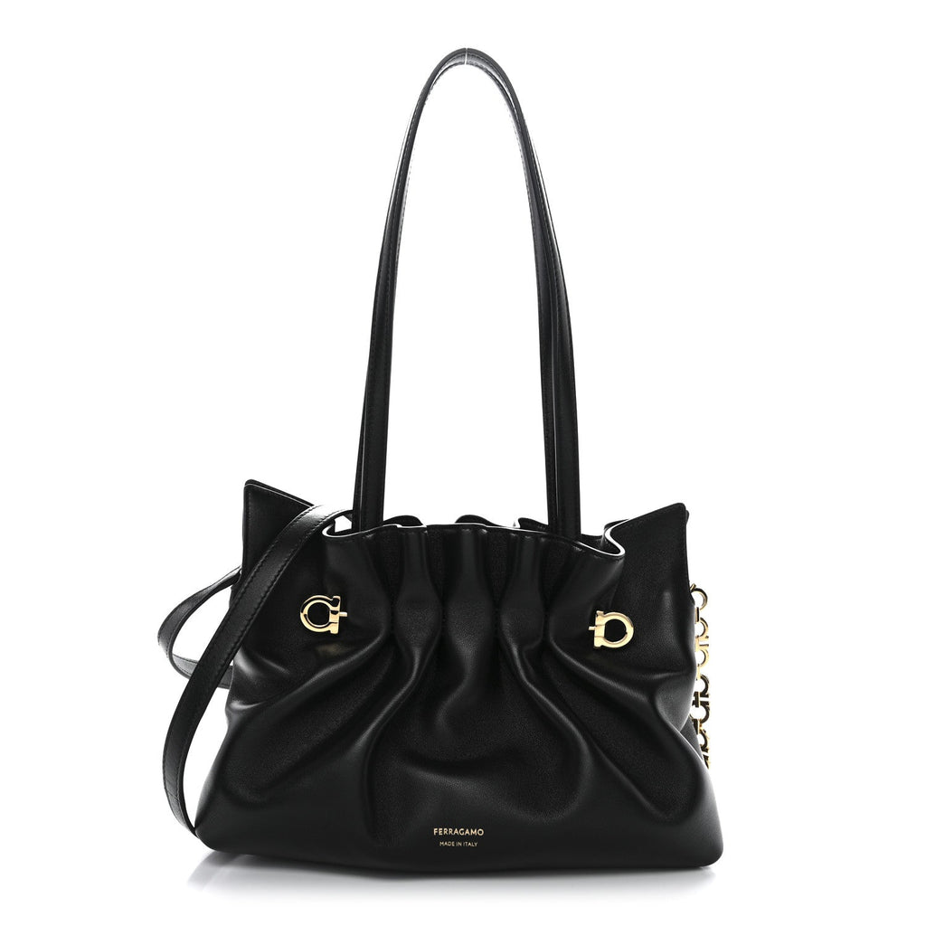 Nappa Small Soft Bag Black