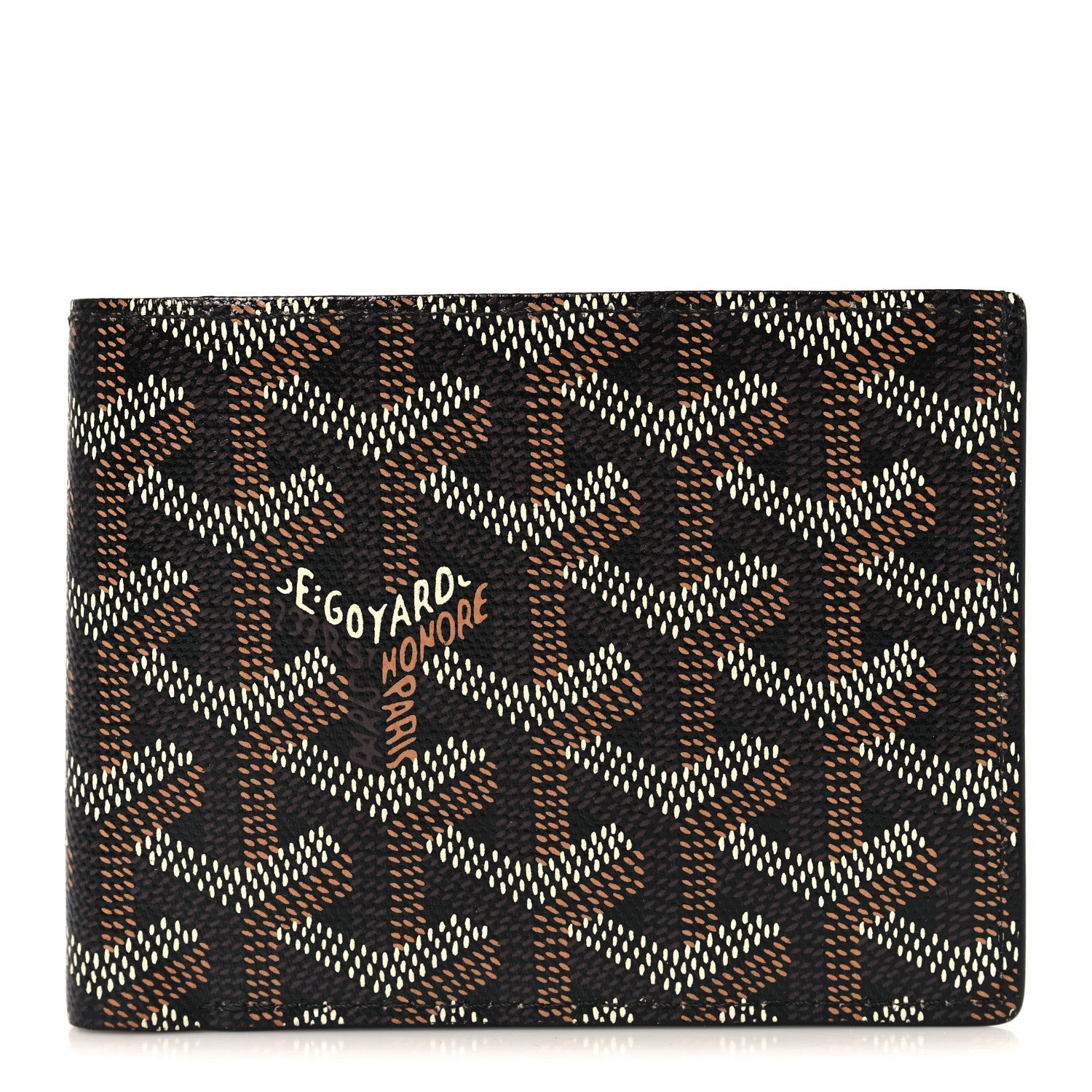 Goyardine Bi-Fold Victoire PM Wallet Black