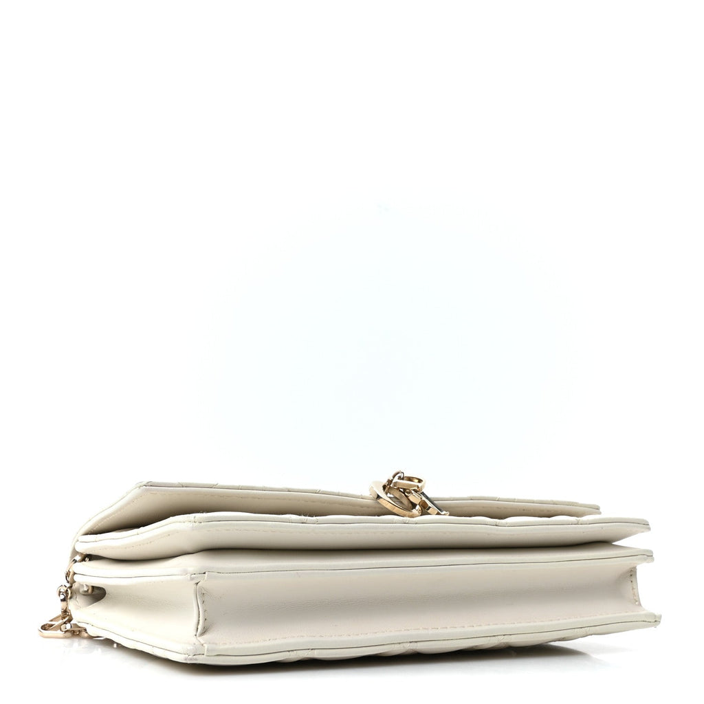 Lambskin Cannage Mini My Dior Bag Latte